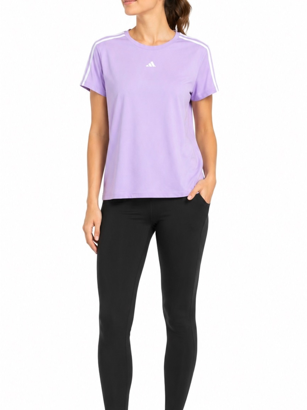 Adidas Size 1X Lilac Purple Athletic T-Shirt New With Tags
